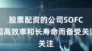 股票配资的公司SOFC因高效率和长寿命而备受关注